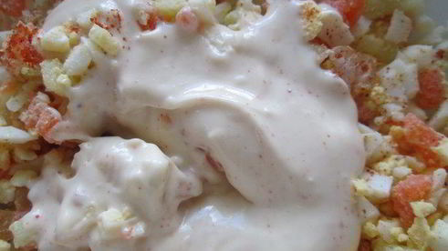 исландский сэндвич с лососем и креветками