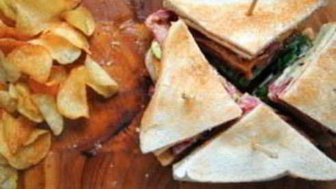 клубный сэндвич с курицей