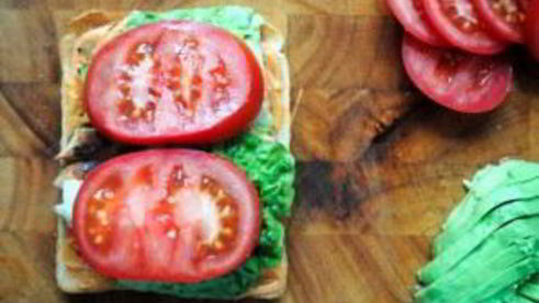 клубный сэндвич с курицей