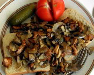 Сэндвич с грибами