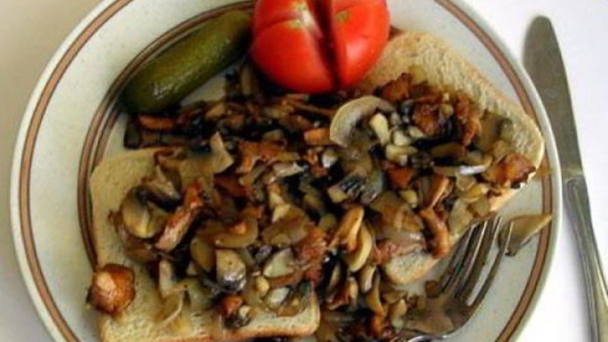 Рецепт сэндвича с грибами