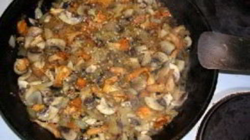 сэндвич с грибами