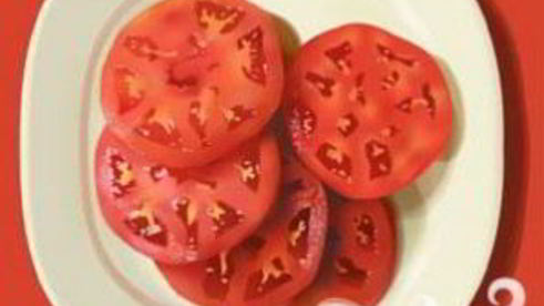 сэндвич с индейкой, листовым салатом и помидором