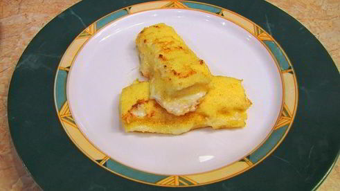 сыр, зажаренный в сухарях