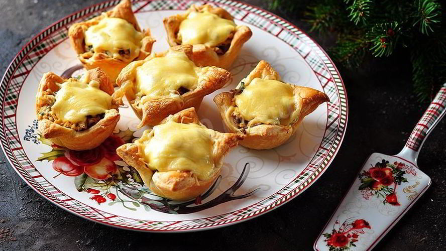 Рецепт горячих тарталеток с начинкой