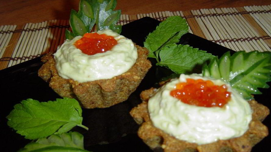 Рецепт тарталеток из черного хлеба