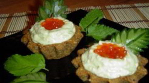 тарталетки из черного хлеба