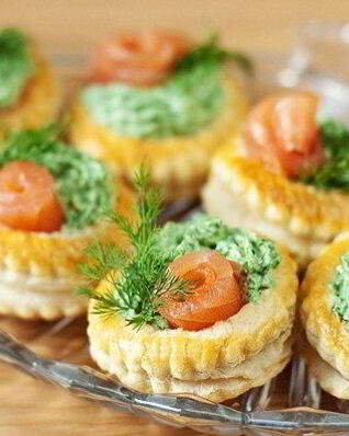 Тарталетки с крабовым мясом