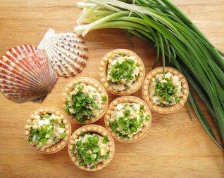 Тарталетки с начинкой из печени трески