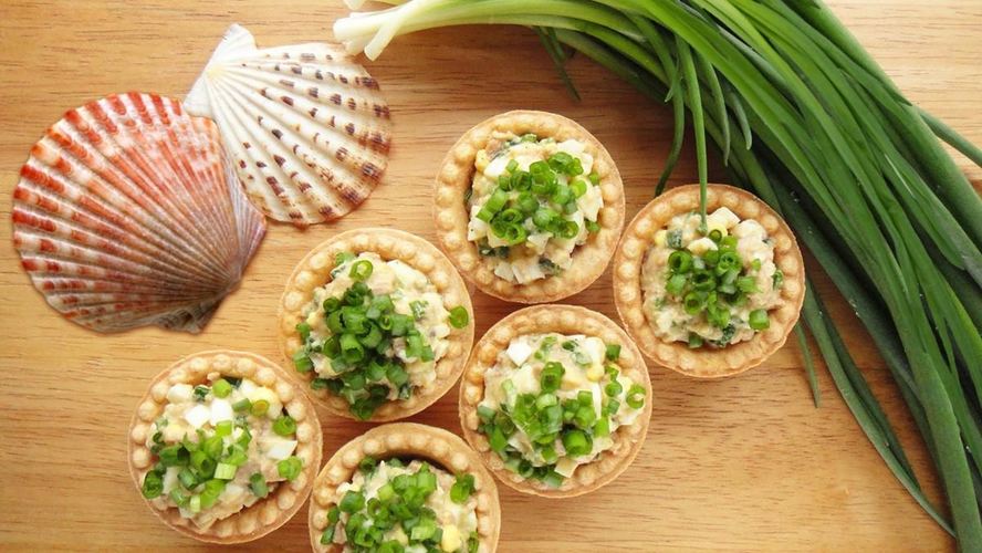 Рецепт тарталеток с начинкой из печени трески