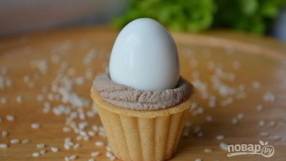 Рецепт Тарталеток с паштетом из гусиной печени