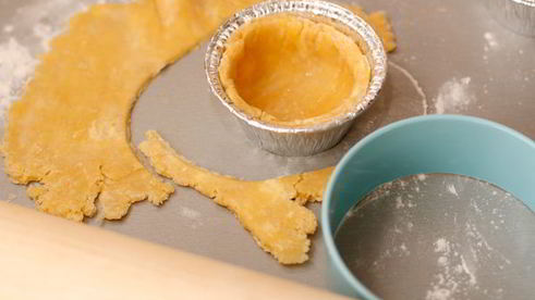 тарталетки с песто и креветками