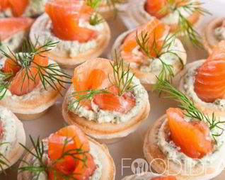 Тарталетки с семгой