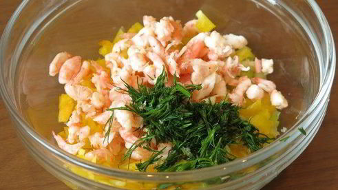 тарталетки с яйцом пашот