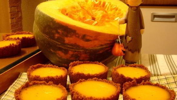 Рецепт Тыквенные-имбирных тарталеток из домашнего печенья