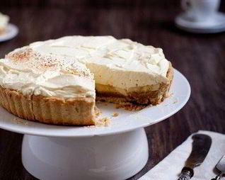 Банановый тарт с кофейным кремом