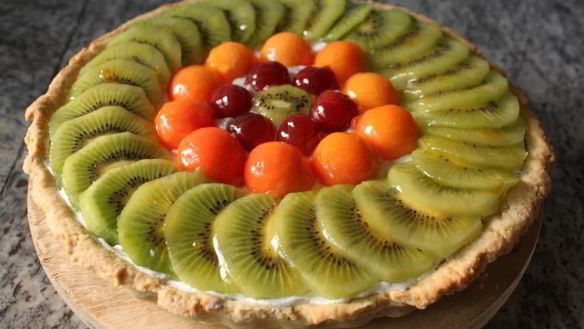 Рецепт Фруктового тарта с кремом шантильи