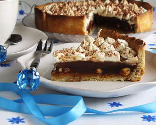 Карамельно-шоколадный тарт