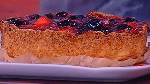 летний ягодный тарт и ягодный сорбе