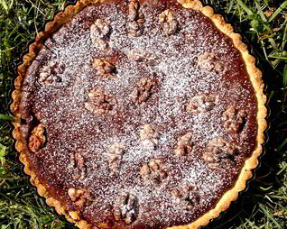 Ореховый тарт с шоколадом