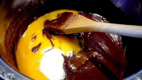 шоколадно-арахисовый тарт