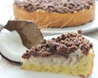 Шоколадно-кокосовый тарт