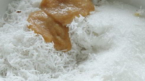 шоколадно-кокосовый тарт