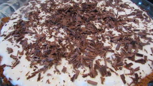 шоколадно-творожный тарт