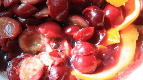 шоколадный тарт с вишней