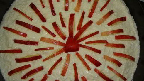 тарт без выпечки с творогом и нектаринами