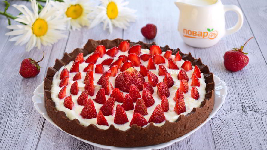 Рецепт тарта клубичного лес