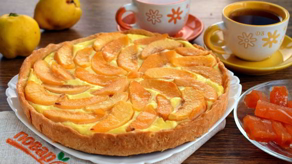 Рецепт Тарта с айвой и рикоттой