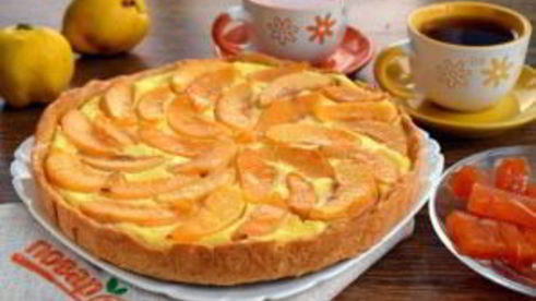 тарт с айвой и рикоттой