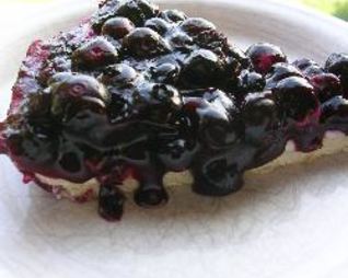 Тарт с черникой и сливочным сыром