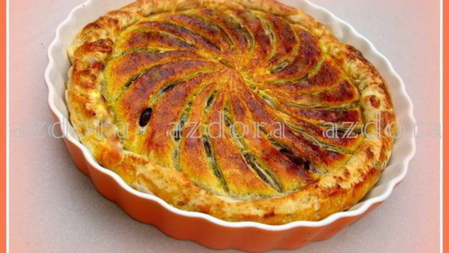 Рецепт тарта с домашним марципаном из миндаля и грецких орехов