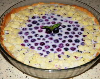 Тарт с голубикой
