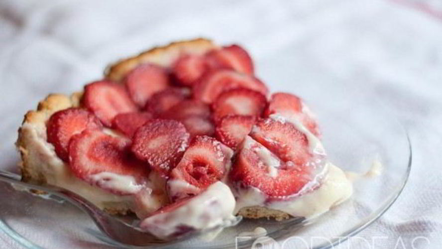 Рецепт тарта с клубникой