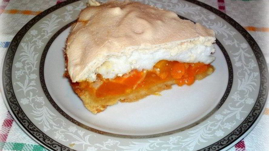 Рецепт тарта с манго и меренгой