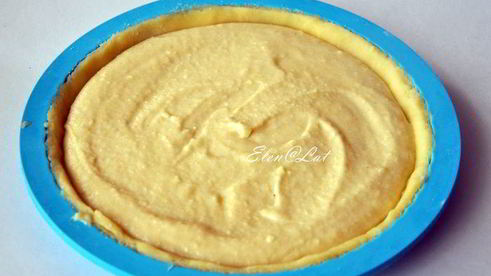 тарт с миндальным кремом и шоколадом