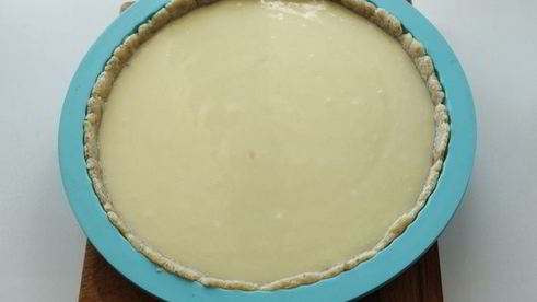 тарт с рикоттой и клубникой