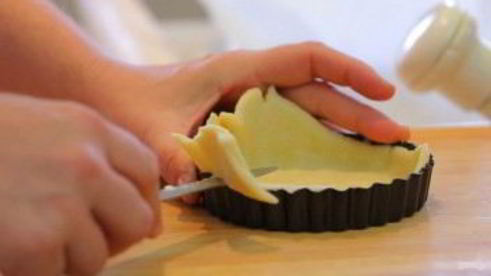 тарт с розами из яблок