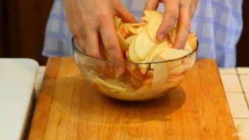 тарт с розами из яблок