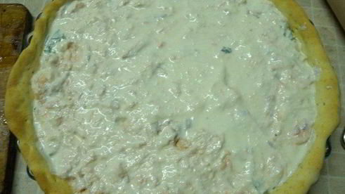 тарт с рыбой и творожным сыром