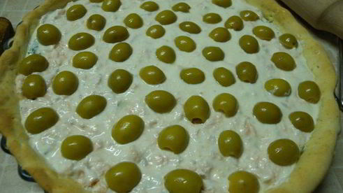 тарт с рыбой и творожным сыром