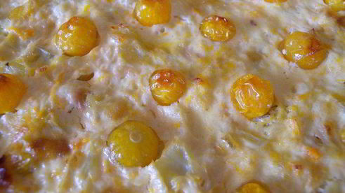 тарт с цветной капустой и фезалисом