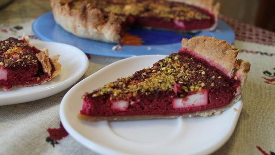 Рецепт тарта со свеклой и брынзой
