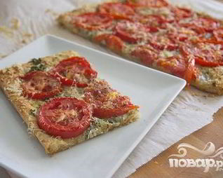 Тарт Три сыра с помидорами