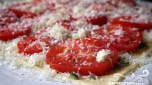 тарт три сыра с помидорами