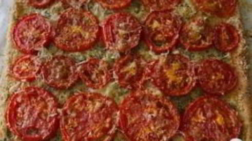 тарт три сыра с помидорами