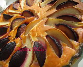 Тарт Творог, фрукты, карамель